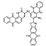 CAS#: 85702-63-2, 3-{[4-Amino-3-(5,10-dioxo-5,10-dihydroanthra[2,3-d][1,3]oxazol-2-yl)-9,10-dioxo-9,10-dihydro-1-anthracenyl]amino}naphtho[2,3-f]quinoxaline-2,7,12(1H)-trione