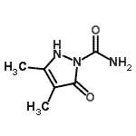 CAS#: 857220-41-8, 3,4-Dimethyl-5-oxo-2,5-dihydro-1H-pyrazole-1-carboxamide