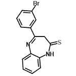 CAS#: 85741-21-5, 4-(3-Bromophenyl)-1,3-dihydro-2H-1,5-benzodiazepine-2-thione