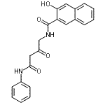 CAS 登录号：85750-34-1， N-(4-苯胺基-2,4-二氧代丁基)-3-羟基-2-萘甲酰胺
