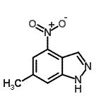 CAS#: 857773-68-3, 6-Methyl-4-nitro-1H-indazole
