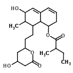 CAS#: 85798-96-5, 6-Hydroxy-8-[2-(4-hydroxy-6-oxotetrahydro-2H-pyran-2-yl)ethyl]-7-methyl-1,2,6,7,8,8a-hexahydro-1-naphthalenyl 2-methylbutanoate