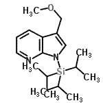 CAS#: 858117-06-3, 3-(Methoxymethyl)-1-(triisopropylsilyl)-1H-pyrrolo[2,3-b]pyridine