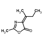 CAS 登录号：85813-74-7， (4E)-4-(2-丁烷亚基)-2-甲基-1,3-恶唑-5(4H)-酮