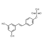 CAS 登录号：858187-19-6， 4-[(E)-2-(3,5-二羟基苯基)乙烯基]苯基氢硫酸盐