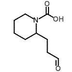 CAS 登录号：858262-84-7， 2-(3-氧代丙基)-1-哌啶羧酸