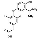 CAS 登录号：85828-81-5， [4-(4-羟基-3-异丙基苯氧基)-3,5-二碘苯基]乙酸