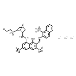CAS 登录号：85895-84-7， 三钠5-[({6-[(2-氯乙基)磺酰基]双环[2.2.1]庚-2-基}羰基)氨基]-4-羟基-3-[(1-磺酸-2-萘基)偶氮]-2,7-萘二磺酸酯