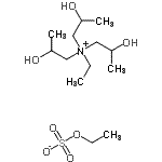 CAS 登录号：85896-17-9， N-乙基-2-羟基-N,N-二(2-羟基丙基)-1-丙铵乙基硫酸盐