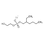 CAS#: 85909-39-3, Sodium 2-ethylhexyl 2-hydroxyethyl phosphate