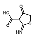 CAS 登录号：859492-46-9， 2-亚氨基-4-氧代四氢-3-噻吩羧酸