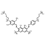 CAS#: 85959-30-4, 4-Amino-5-hydroxy-6-[(2-methoxy-5-methyl-4-{[2-(sulfooxy)ethyl]sulfonyl}phenyl)diazenyl]-3-[(4-{[2-(sulfooxy)ethyl]sulfonyl}phenyl)diazenyl]-2,7-naphthalenedisulfonic acid