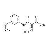 CAS#: 85968-58-7, (2Z)-2-(Hydroxyimino)-N-(3-methoxyphenyl)-3-oxobutanamide