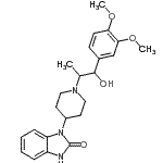 CAS#: 85984-40-3, 1-{1-[1-(3,4-Dimethoxyphenyl)-1-hydroxy-2-propanyl]-4-piperidinyl}-1H-benzimidazol-2-ol