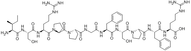 CAS 登录号：86030-63-9， 异亮氨酰-丝氨酰-精氨酰-脯氨酰-脯氨酰-甘氨酰-苯丙氨酰-丝氨酰-脯氨酰-苯丙氨酰-精氨酸