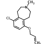 CAS 登录号：86120-57-2， 6-(烯丙氧基)-9-氯-3-甲基-2,3,4,5-四氢-1H-3-苯并氮杂卓
