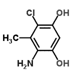 CAS#: 861202-95-1, 4-Amino-6-chloro-5-methyl-1,3-benzenediol