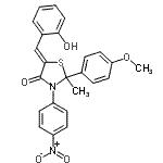 CAS#: 86128-76-9, (5Z)-5-(2-Hydroxybenzylidene)-2-(4-methoxyphenyl)-2-methyl-3-(4-nitrophenyl)-1,3-thiazolidin-4-one