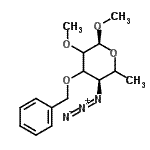 CAS#: 861819-28-5, Methyl 4-azido-3-O-benzyl-4,6-dideoxy-2-O-methyl-alpha-D-glycero-hexopyranoside
