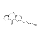 CAS#: 86223-08-7, 8-(4-Hydroxybutyl)thieno[3,2-c][1]benzoxepin-10(4H)-one