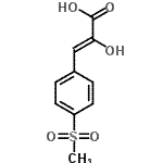 CAS 登录号：862252-59-3， (2Z)-2-羟基-3-[4-(甲基磺酰基)苯基]丙烯酸