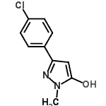 CAS 登录号：862588-62-3， 3-(4-氯苯基)-1-甲基-1H-吡唑-5-醇