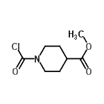 CAS#: 86264-79-1, Methyl 1-(chlorocarbonyl)-4-piperidinecarboxylate