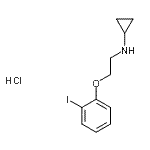 CAS#: 86408-33-5, N-[2-(2-Iodophenoxy)ethyl]cyclopropanamine hydrochloride (1:1)