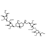 CAS 登录号：86413-81-2， 2-[(4aR,6R)-6-{[5-O-(beta-D-呋喃乳糖基)-beta-D-呋喃乳糖基]氧基}-4a,8-二甲基-1,2,3,4,4a,5,6,7-八氢-2-萘基]-2-丙烯-1-基5-O-beta-D-呋喃乳糖基-beta-D-呋喃乳糖苷