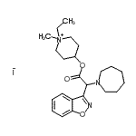 CAS#: 86434-57-3, 4-[2-(1-Azepanyl)(1,2-benzoxazol-3-yl)acetoxy]-1-ethyl-1-methylpiperidinium iodide