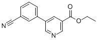 CAS 登录号：864685-41-6， 5-(3'-氰基苯基)-吡啶-3-羧酸乙酯