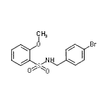 CAS#: 864685-53-0, N-(4-Bromobenzyl)-2-methoxybenzenesulfonamide