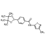 CAS#: 864754-51-8, N-(3-Methyl-1,2-thiazol-5-yl)-4-(4,4,5,5-tetramethyl-1,3,2-dioxaborolan-2-yl)benzamide
