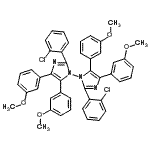 CAS#: 86481-78-9, 2,2'-Bis(2-chlorophenyl)-4,4',5,5'-tetrakis(3-methoxyphenyl)-1,1'-biimidazole
