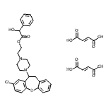 CAS 登录号：86490-09-7， 2-[4-(8-氯-10,11-二氢二苯并[b,f]硫杂卓-10-基)-1-哌嗪基]乙基羟基(苯基)乙酸酯(2E)-2-丁烯二酸酯(1:2)
