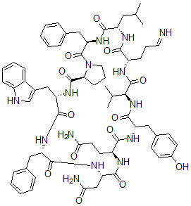 CAS 登录号：865-28-1， 环(L-天冬氨酰胺酰-L-谷氨酰胺酰-L-酪氨酰-L-缬氨酰-L-鸟氨酰-L-亮氨酰-D-苯丙氨酰-L-脯氨酰-L-色氨酰-D-苯丙氨酰)