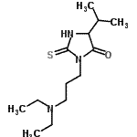 CAS#: 86503-22-2, 3-[3-(Diethylamino)propyl]-5-isopropyl-2-thioxo-4-imidazolidinone