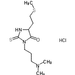 CAS 登录号：86503-31-3， 3-[3-(二甲基氨基)丙基]-5-[2-(甲硫基)乙基]-2-硫代-4-咪唑烷酮盐酸盐(1:1)