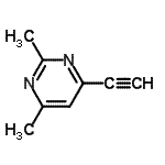 CAS 登录号：86521-00-8， 4-乙炔基-2,6-二甲基嘧啶