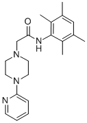 CAS 登录号：86523-71-9， 4-(2-吡啶基)-N-(2,3,5,6-四甲基苯基)-1-哌嗪乙酰胺