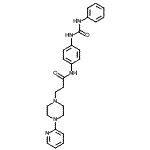 CAS#: 86523-77-5, N-{4-[(Phenylcarbamoyl)amino]phenyl}-3-[4-(2-pyridinyl)-1-piperazinyl]propanamide