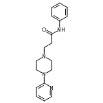 CAS#: 86523-85-5, N-Phenyl-3-[4-(2-pyridinyl)-1-piperazinyl]propanamide