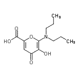 CAS 登录号：86525-19-1， 6-(二丙基氨基)-5-羟基-4-氧代-4H-吡喃-2-羧酸