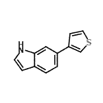 CAS#: 865376-76-7, 6-(3-Thienyl)-1H-indole