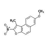CAS 登录号：86539-71-1， 7-甲氧基-1-甲基-2-硝基萘并[2,1-b]呋喃