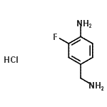 CAS 登录号：865879-00-1， 4-(氨基甲基)-2-氟苯胺盐酸盐(1:1)