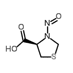 CAS 登录号：86594-16-3， (4R)-3-亚硝基-1,3-噻唑烷-4-羧酸