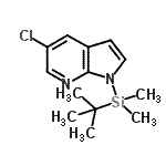 CAS#: 866546-08-9, 5-Chloro-1-[dimethyl(2-methyl-2-propanyl)silyl]-1H-pyrrolo[2,3-b]pyridine