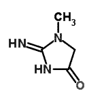 CAS 登录号：86671-25-2， 2-亚氨基-1-甲基-4-咪唑烷酮