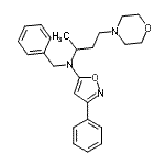 CAS#: 86684-57-3, N-Benzyl-N-[4-(4-morpholinyl)-2-butanyl]-3-phenyl-1,2-oxazol-5-amine